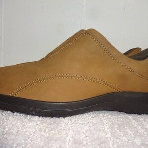 𝅺easy Spirit Seautograph Womens Size 9M Brown Leather Zipper Comfort Low Shoes
